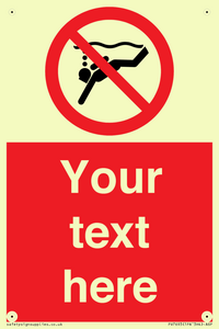 Custom prohibition No sub aqua diving